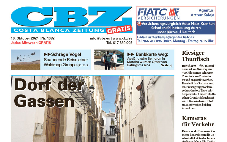 Costa Blanca Zeitung – 16. Oktober 2024