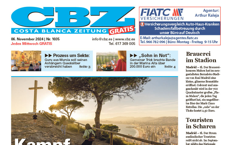 Costa Blanca Zeitung – 06. November 2024